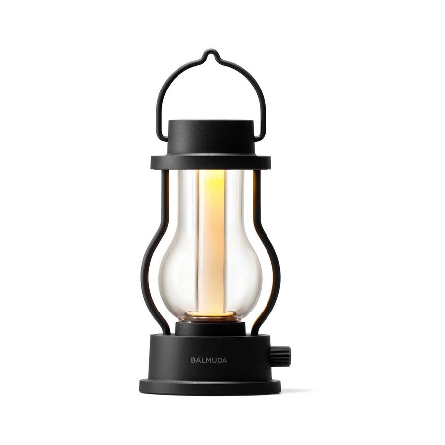 BALMUDA The Lantern in black, lit